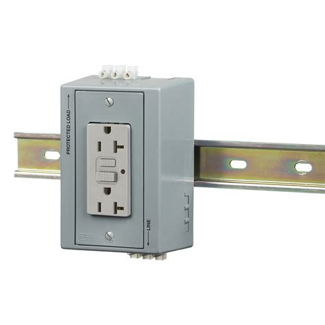 electrical junction box din rail|din rail mount receptacle box.